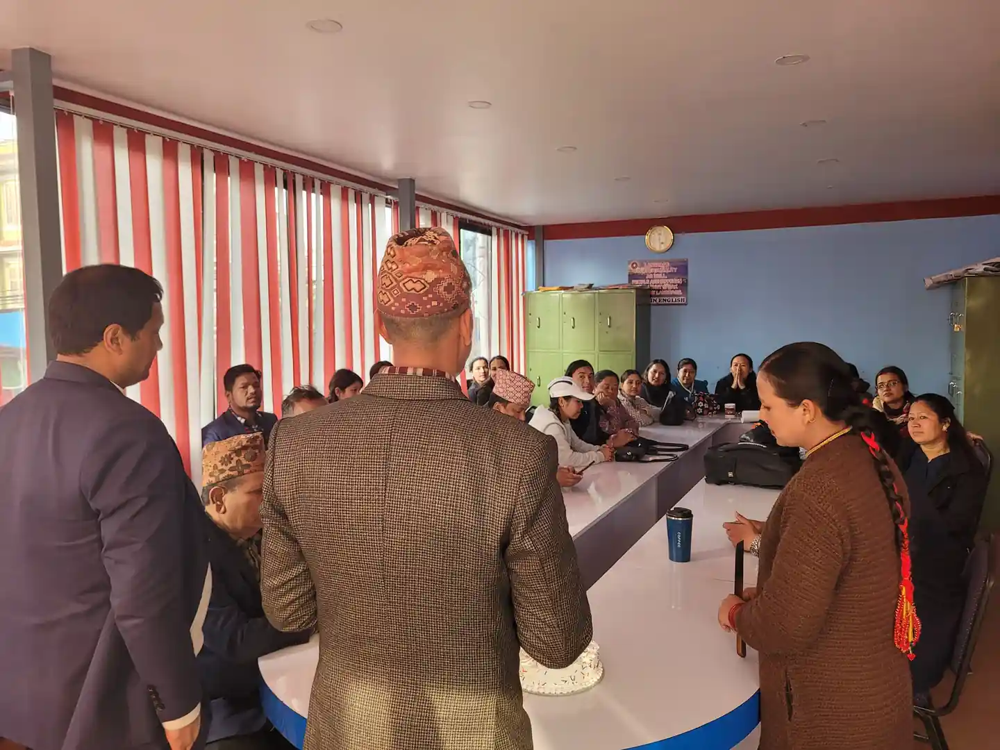 Staff collaborating effectively